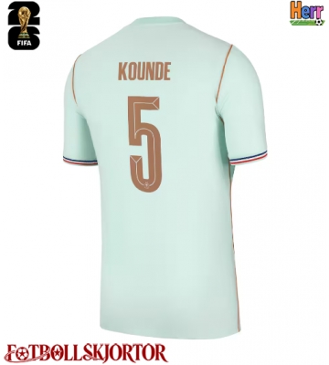 Frankrike Jules Kounde #5 Bortatröja VM 2026 Kortärmad